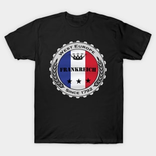 Bierdeckel Flagge Frankreich France T-Shirt